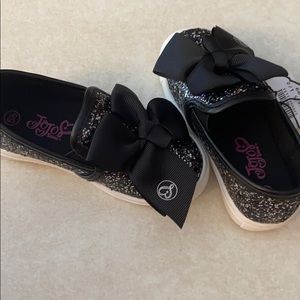 Jojo Siwa toddler shoes black with sparkle